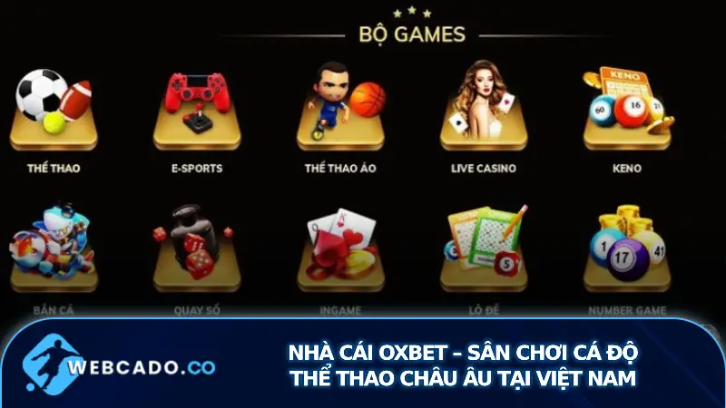 Giao diện người dùng thân thiện và hiện đại của nhà cái oxbet